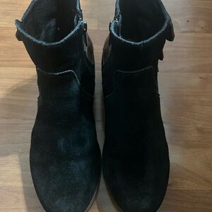 UGG Black Suede Ankle Boots